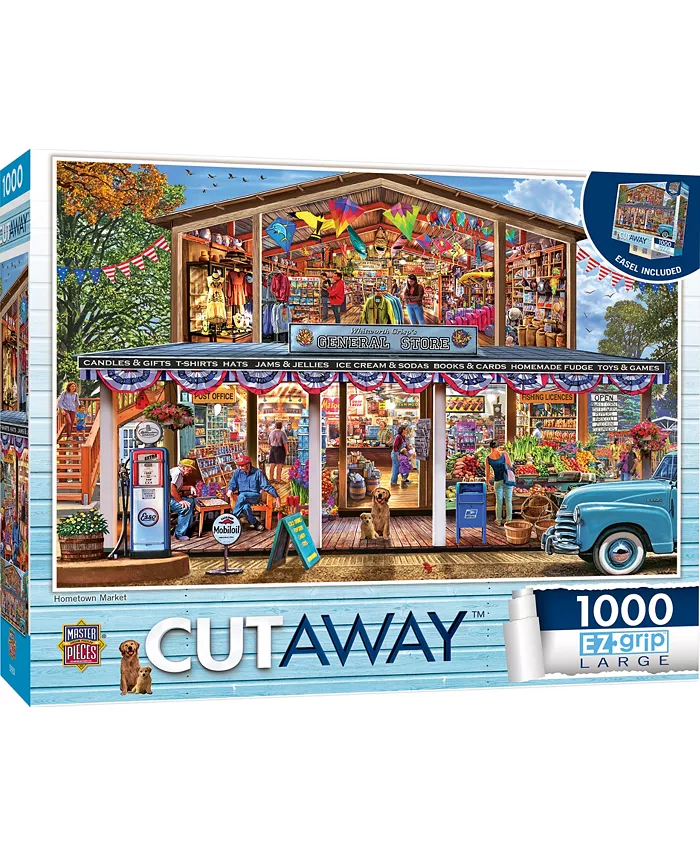 MasterPieces Puzzles Cutaways - Hometown Market 1000 Piece Jigsaw Puzzle - Mycitystee