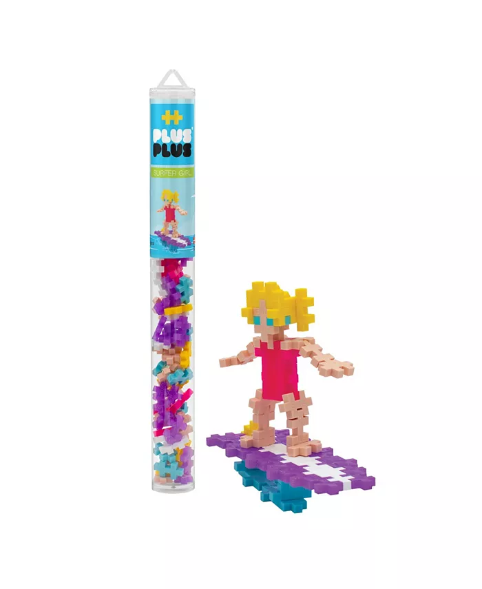Plus-Plus Mini Building Toy In Tube， Surfer Girl， 70 Pieces - Mycitystee