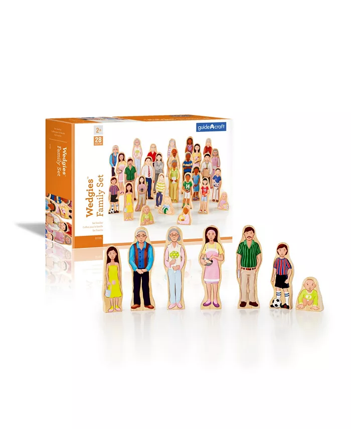 Guidecraft， Inc Guidecraft Wedgies Family Set - Mycitystee