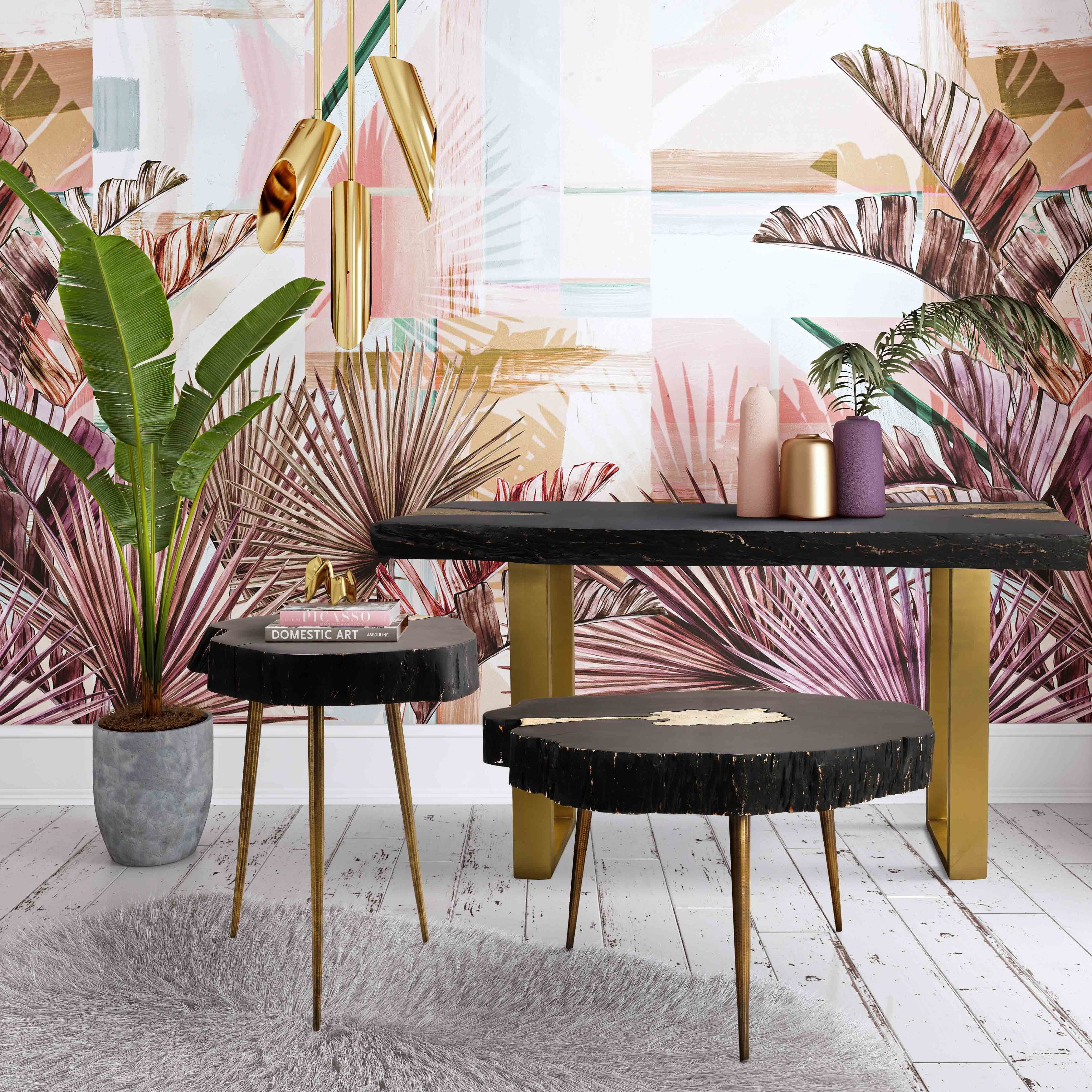 Timber Black and Brass Cocktail Table - Mycitystee