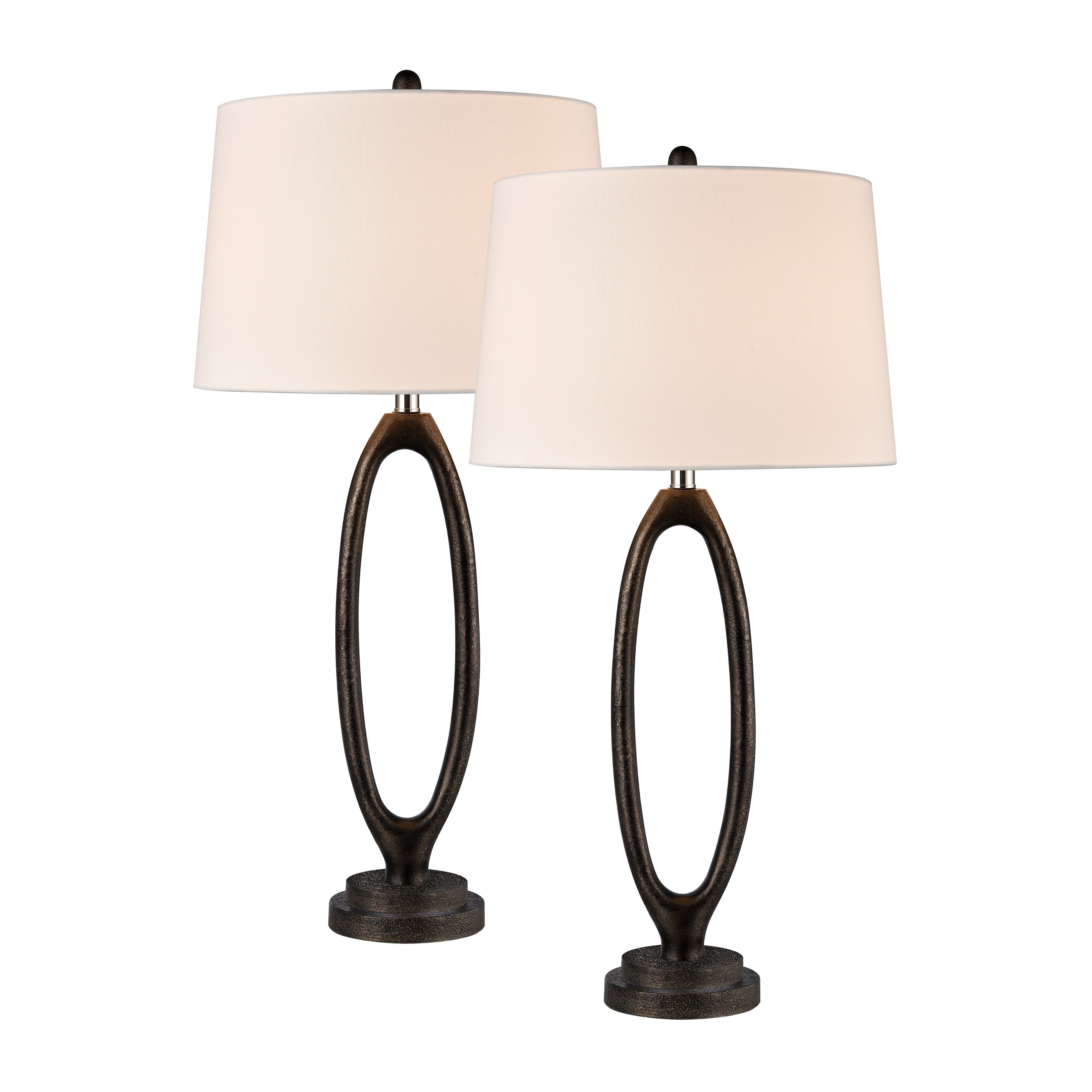 Adair 34'' High 1-Light Table Lamp - Set of 2 Bronze - Mycitystee