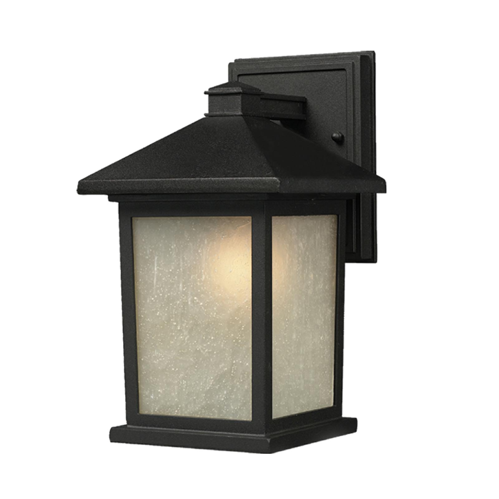 Holbrook 1-light Black Outdoor Wall Light Shopping - The Best Deals on Outdoor Wall Lanterns | 14321598 - Mycitystee