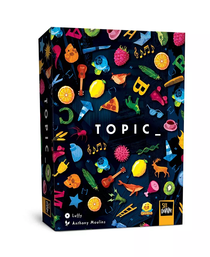 Sit Down Games Topic Card Game Choatic Party Word Game Family - Mycitystee