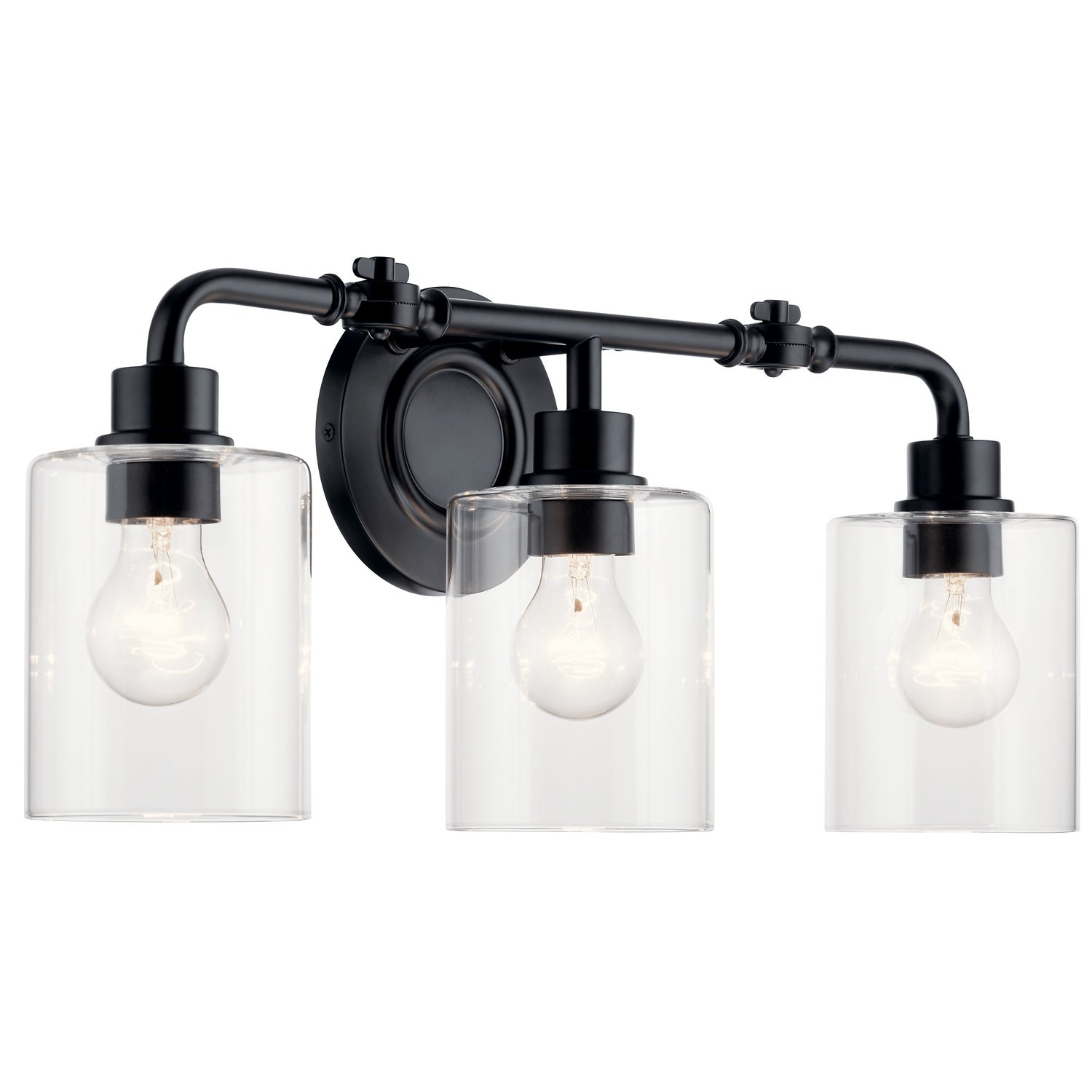 Kichler Lighting Gunnison 24 inch 3-Light Vanity Light Black - Mycitystee