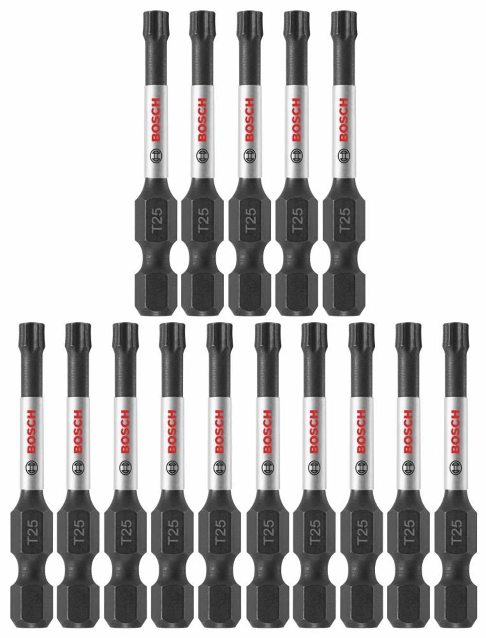 Bosch 15 pc. Impact Tough 2 In. Torx #25 Power Bits ITT25215 from Bosch - Mycitystee