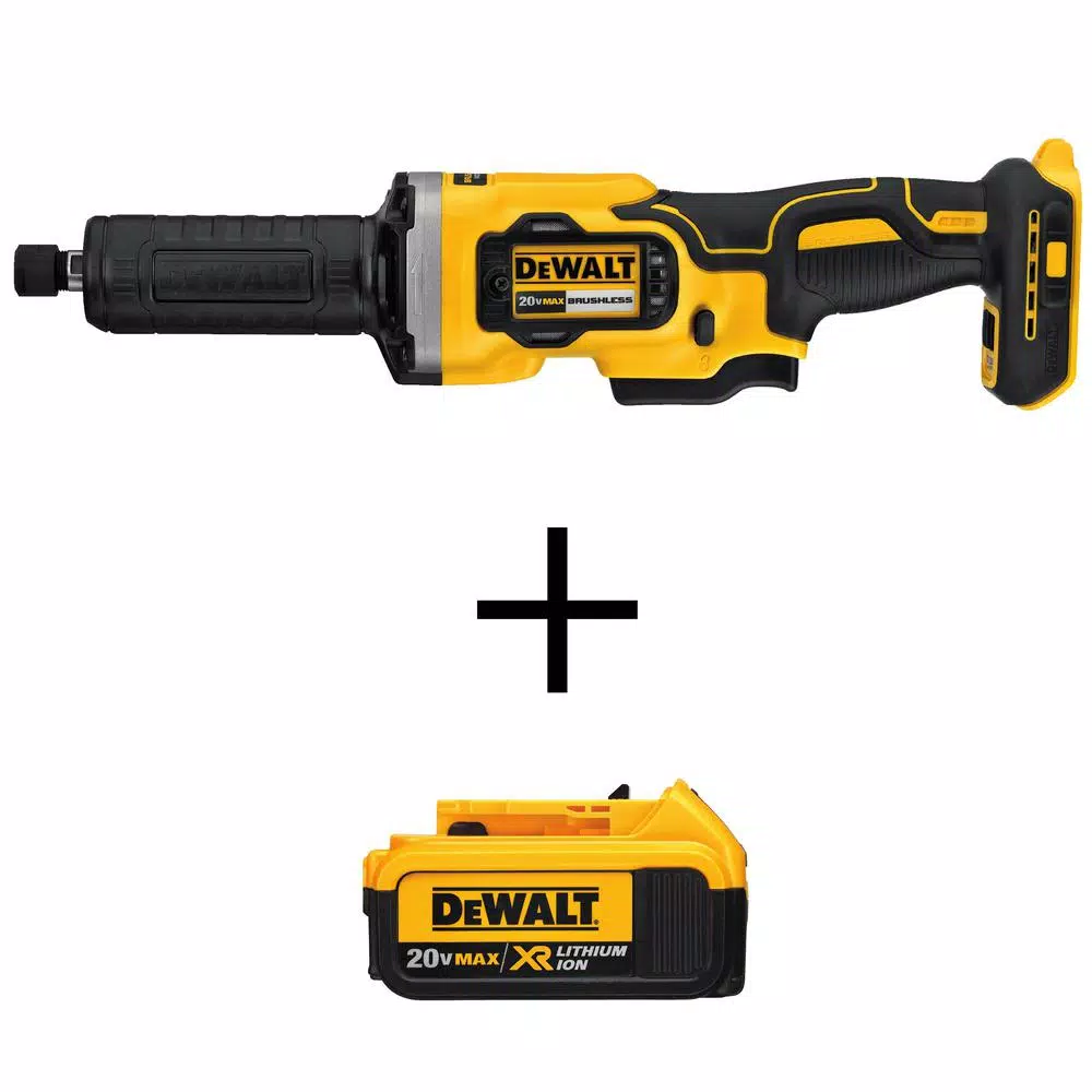 DEWALT 20-Volt MAX Cordless Brushless 1-1/2 in. Variable Speed Die Grinder with (1) 20-Volt 4.0Ah Battery and#8211; XDC Depot - Mycitystee