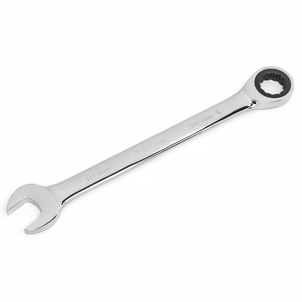 Husky 30 mm 12-Point Ratcheting Combination Wrench and#8211; XDC Depot - Mycitystee