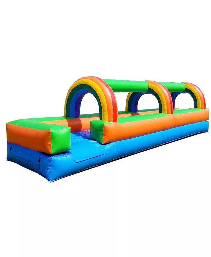 Pogo Bounce House Inflatable Slip and Slide (Without Blower) - 25' Foot Long x 9' Foot Tall x 6' Foot Wide - Crossover Slip n Slide - Mycitystee