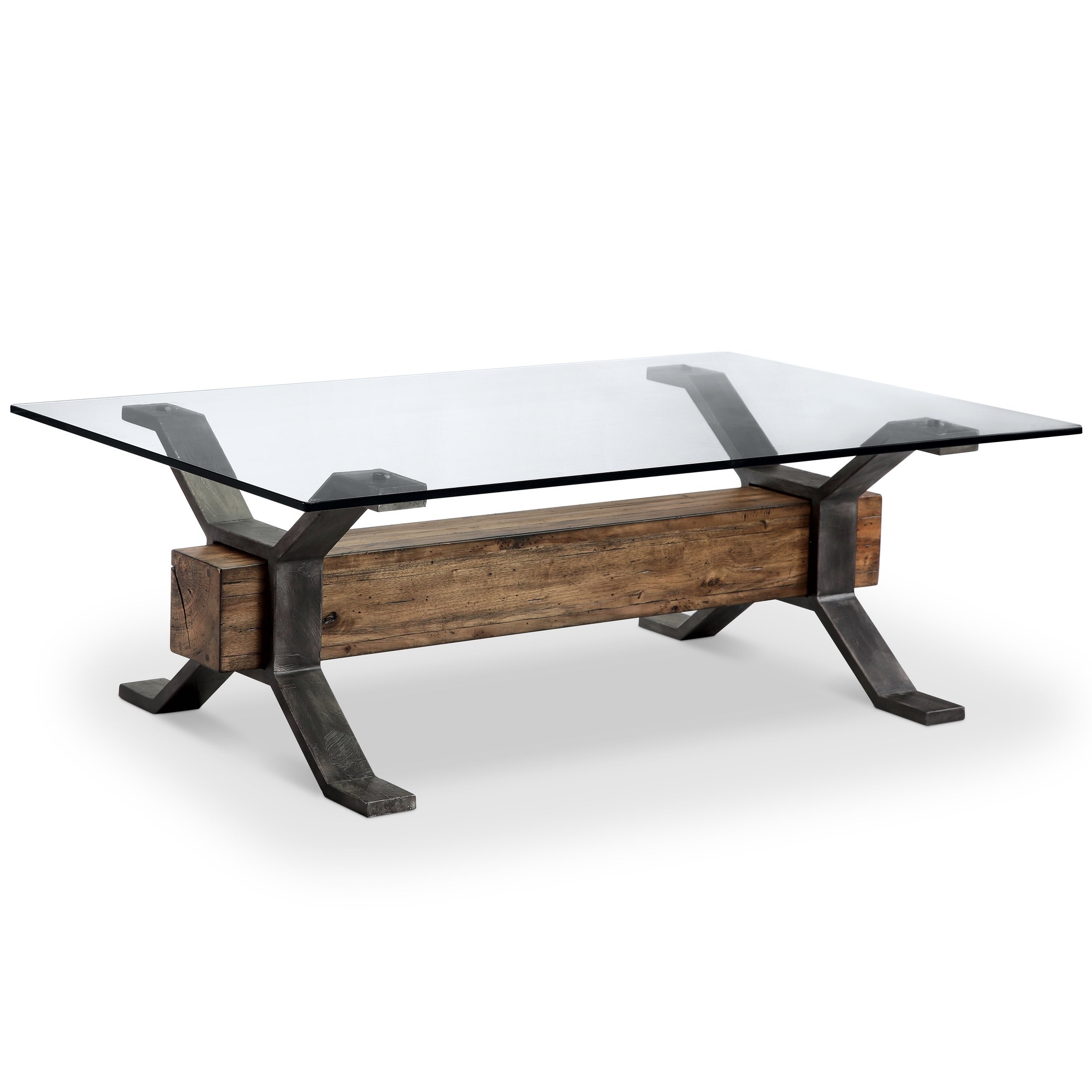Sawyer Industrial Reclaimed Rectangular Cocktail Table - Mycitystee