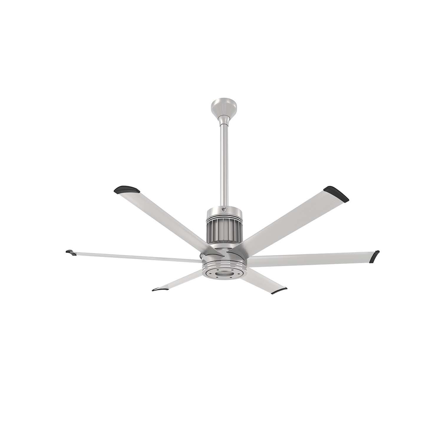 60-Inch i6 Ceiling Fan Universal Mount W/24-Inch Ext Tube Brushed Silver by Big Ass Fans - Mycitystee