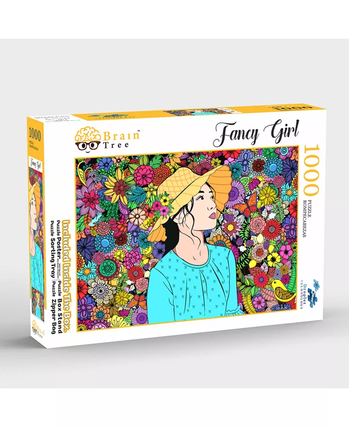 Brain Tree Games Fancy Girl 1000 Piece Jigsaw Puzzle - Mycitystee