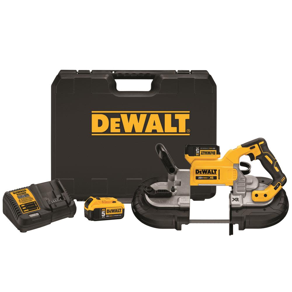 DEWALT 20-volt MAX XR Brushless Deep Cut Band Saw Kit DCS374P2 from DEWALT - Mycitystee
