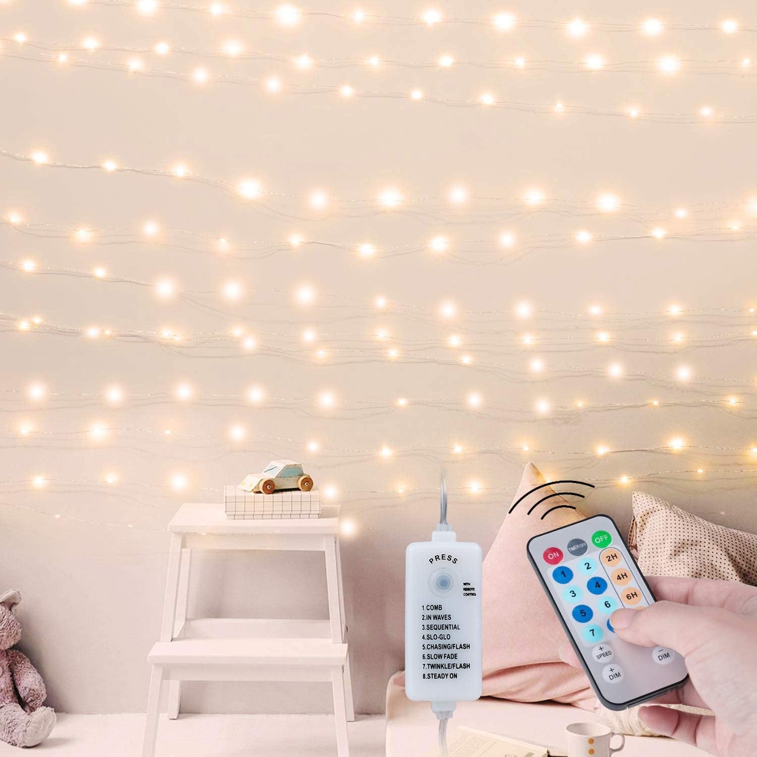 66 Feet 200 Led Firefly Lights for Bedroom， Warm White - Yellow Shopping - The Best Deals on String Lights | 39295461 - Mycitystee