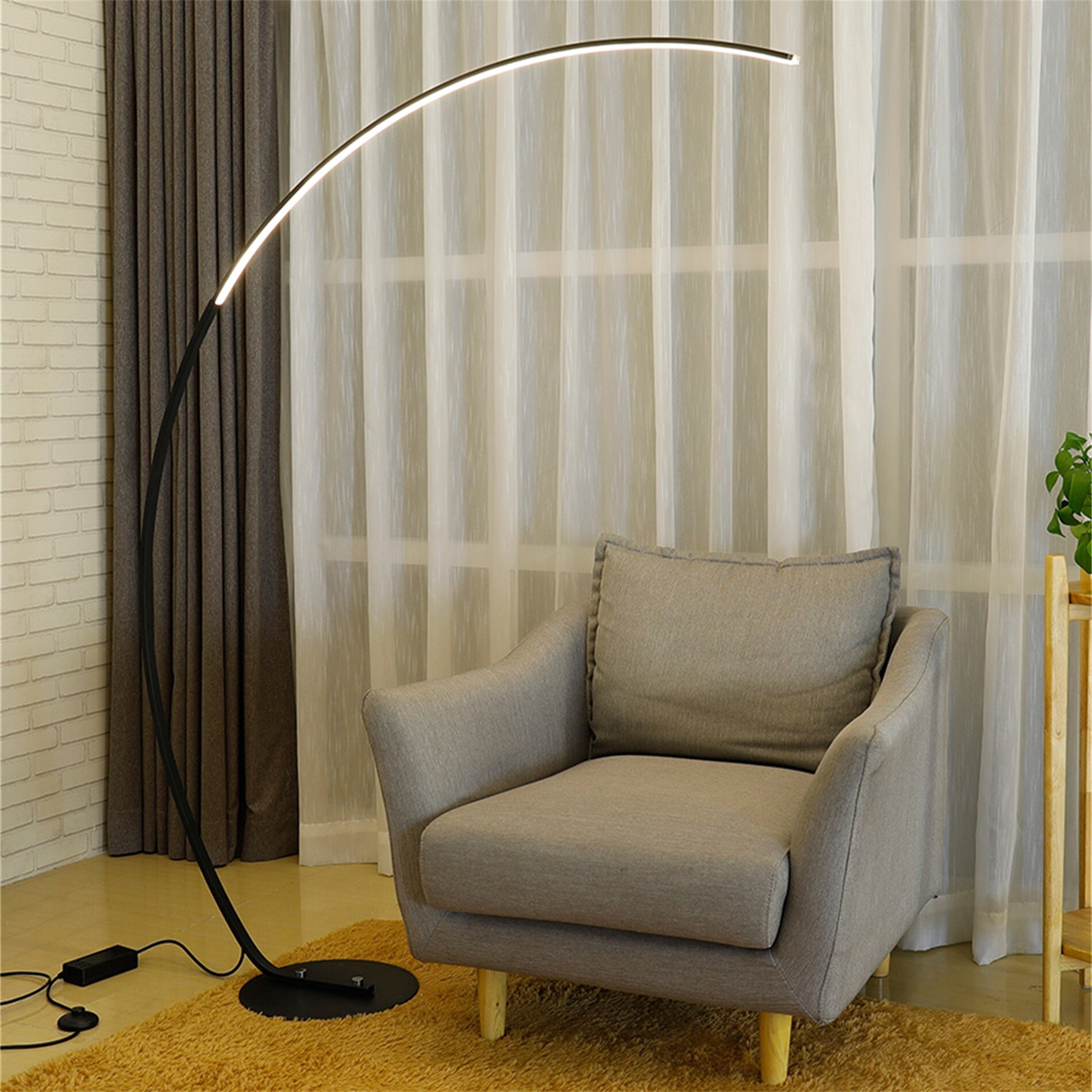 62.99 Inches Metal Arched Floor Lamp - Mycitystee