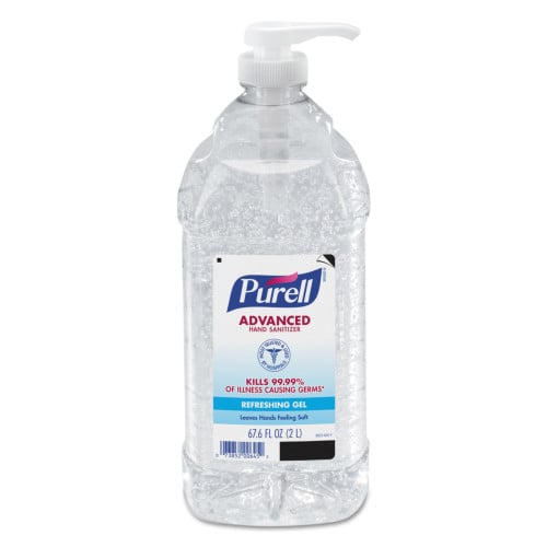 PURELL Advanced Refreshing Gel Hand Sanitizer， 2 L Pump Bottle， Clean Scent (962504EA) - Mycitystee