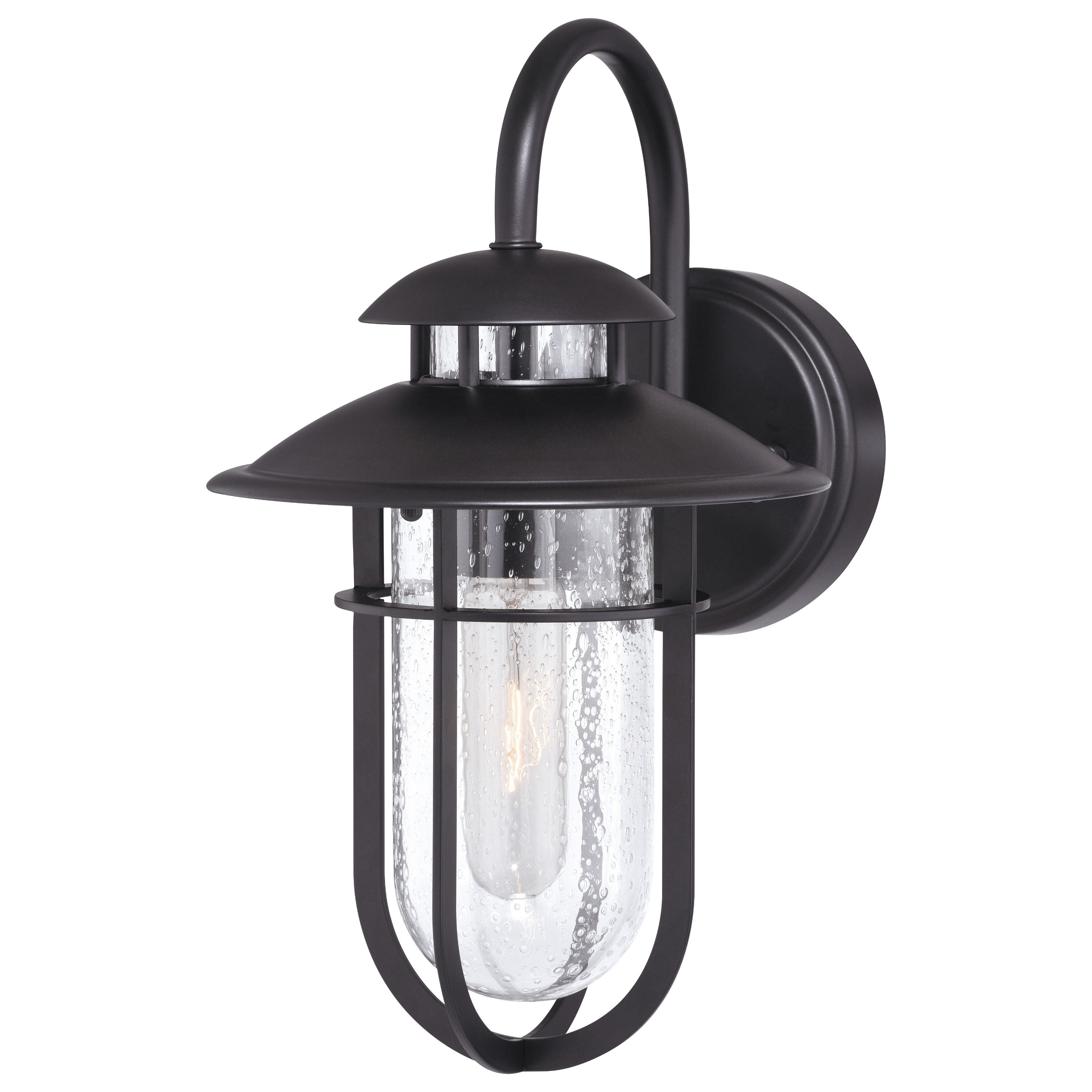 Bar Harbor 1 Light Bronze Coastal Outdoor Wall Lantern Clear Glass Shopping - The Best Deals on Outdoor Wall Lanterns | 35842709 - Mycitystee