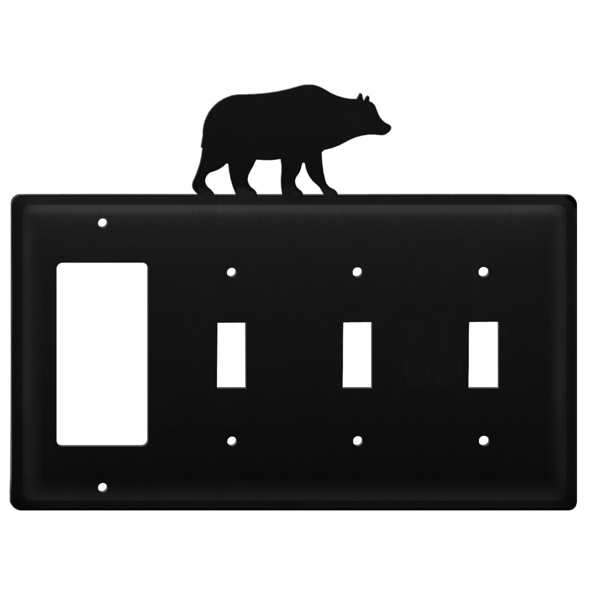 Quad Bear - Single GFI and Triple Switch Cover - CUSTOM Product - If Out Of Stock， Allow 4 to 6 Weeks - 8 - Mycitystee