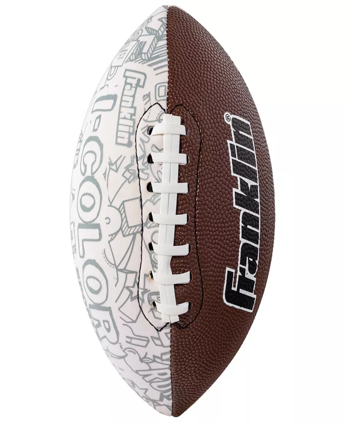Franklin Sports I - Color Mini Football With 10 Marking Pens - Mycitystee