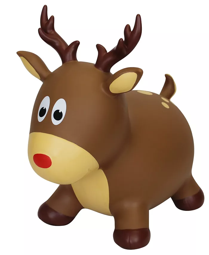 Farm Hoppers Reindeer Toddler Inflatable Bounce Toy - Mycitystee