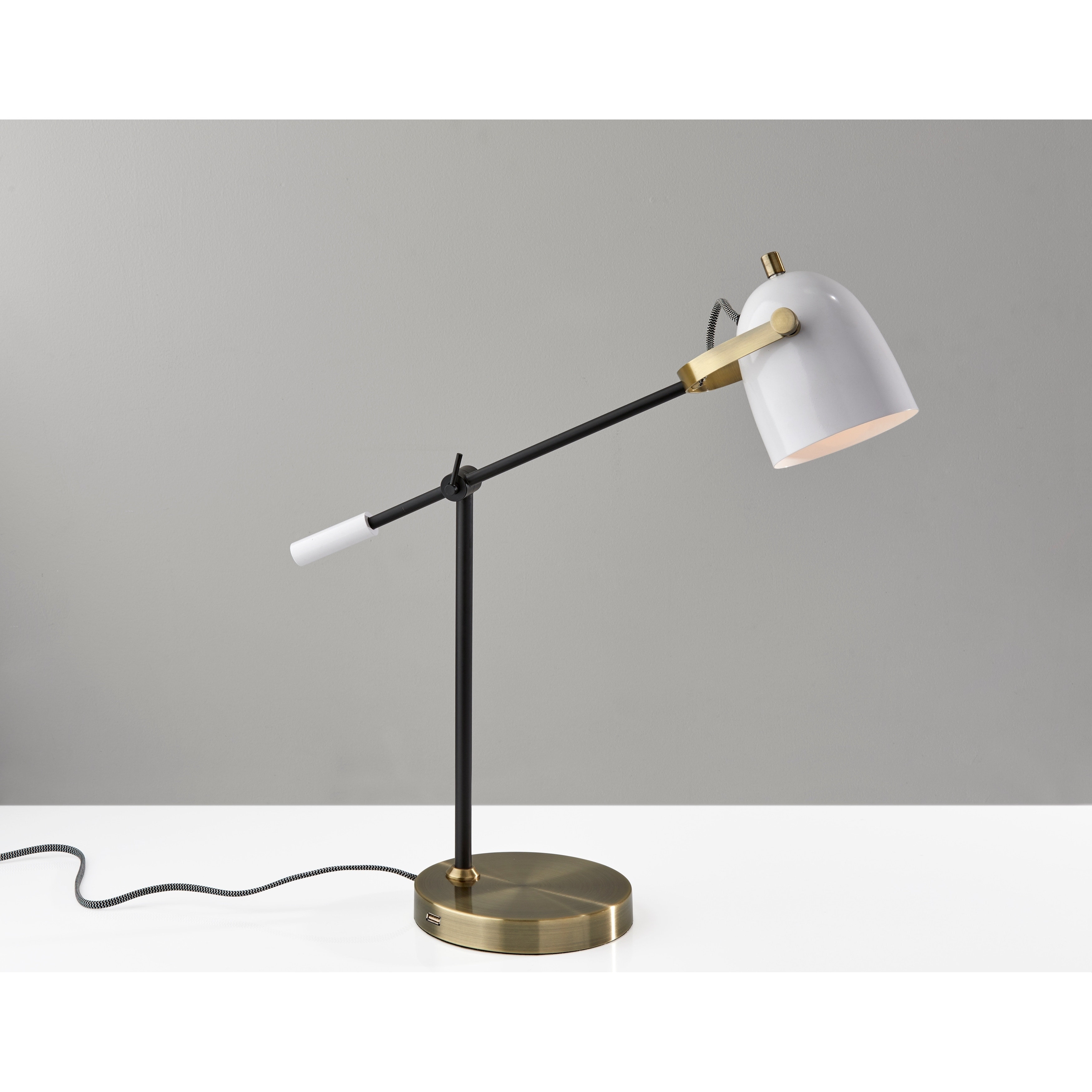 Carson Carrington Ylikainuu Antique Brass Desk Lamp - Mycitystee