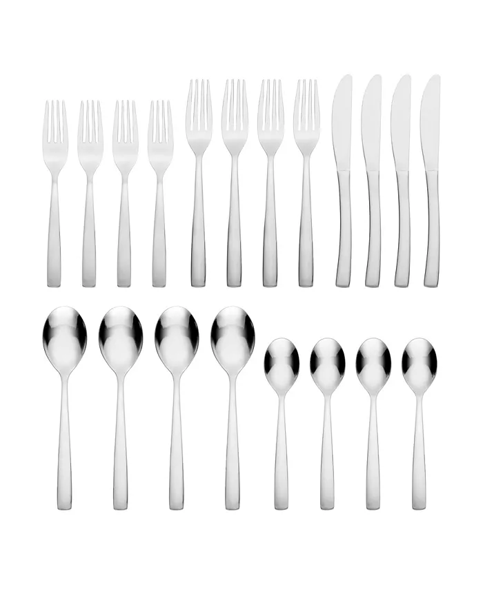 Hampton Forge Totem 18 0 Stainless Steel 20 Piece Set， Service for 4 - Mycitystee