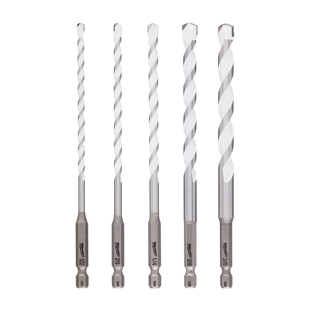 5pc. SHOCKWAVE™ Carbide Multi-Material Drill Bits - Mycitystee