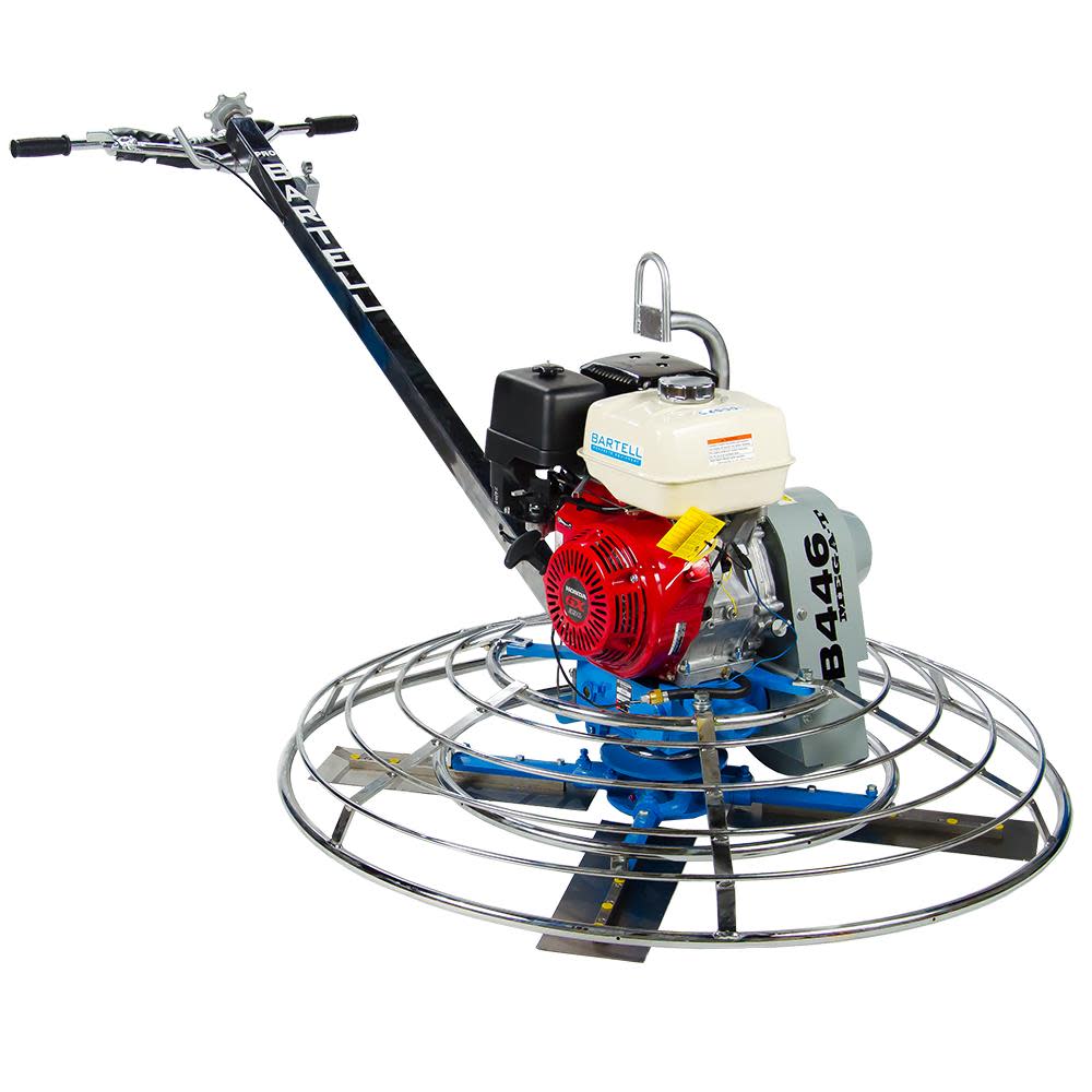 MEGA T 46 Pro Trowel， Combo Blades and Easy Pitch， Honda GX340 - Mycitystee