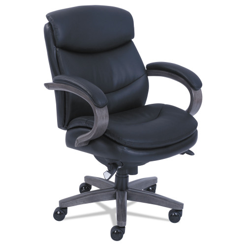 La-Z-Boy Woodbury Mid-Back Executive Chair， Supports Up to 300 lb， 18.75
