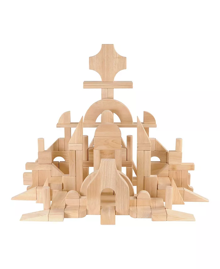 Kaplan Early Learning Unit Blocks - Basic Classroom Set I - 107 pieces in 28 shapes - Mycitystee
