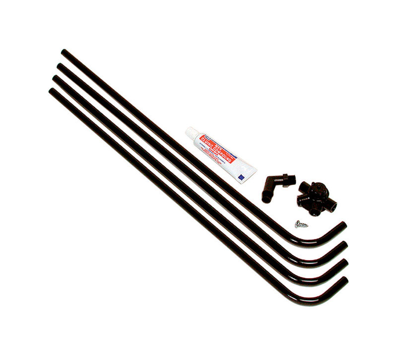 Dial 4 Way Side Black Plastic Evaporative Cooler Water Hook-Up Kit - Mycitystee