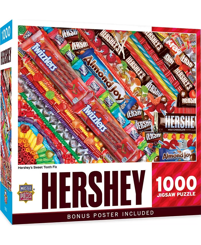 MasterPieces Puzzles Hershey - Sweet Tooth Fix 1000 Piece Adult Jigsaw Puzzle - Mycitystee