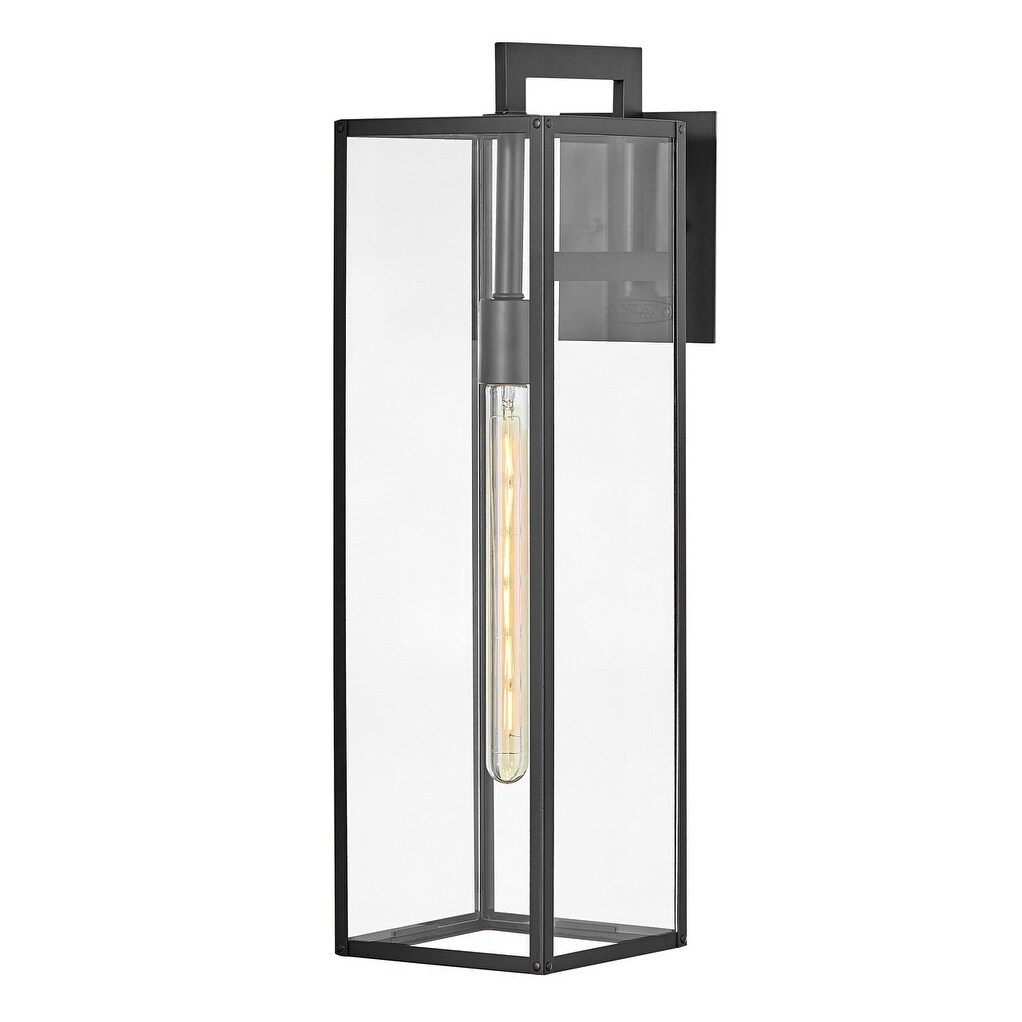 Max 1-Light Large Wall Mount Black Outdoor Lantern Shopping - The Best Deals on Outdoor Wall Lanterns | 35731103 - Mycitystee