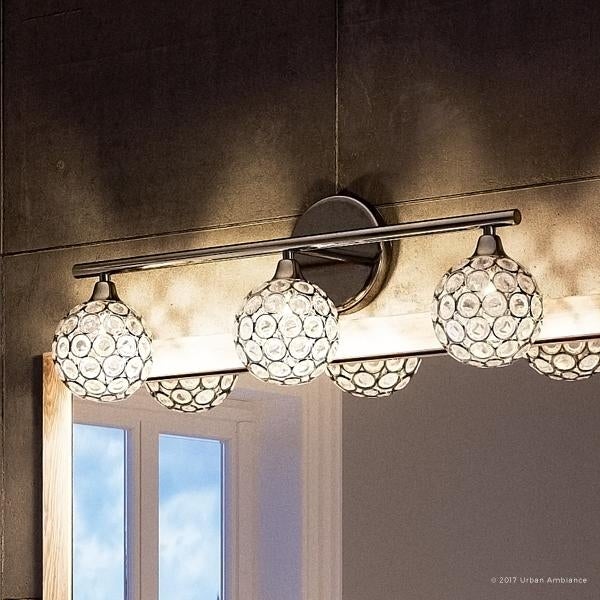 Luxury Crystal Globe LED Bathroom Vanity Light - 8