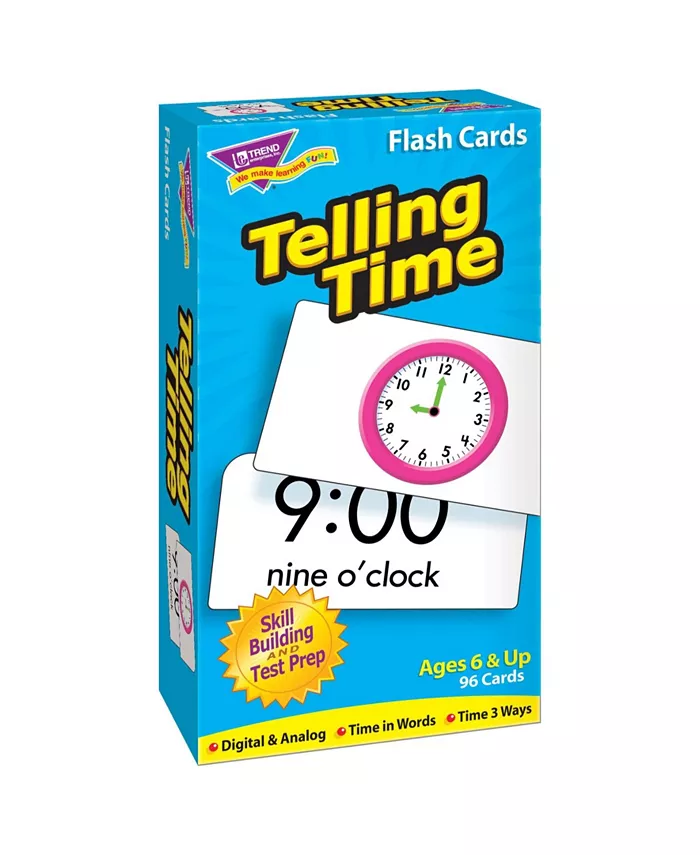 Trend Enterprises Telling Time Skill Drill Flash Cards - Mycitystee