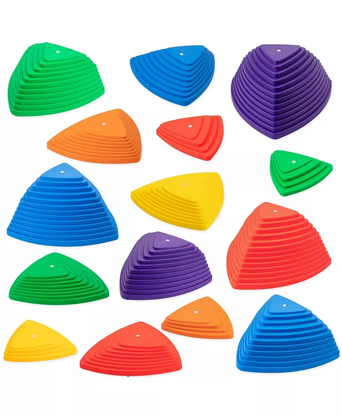 Sunny Fun 15 Piece Set， Premium Balance Stepping Stones for Kids - Mycitystee
