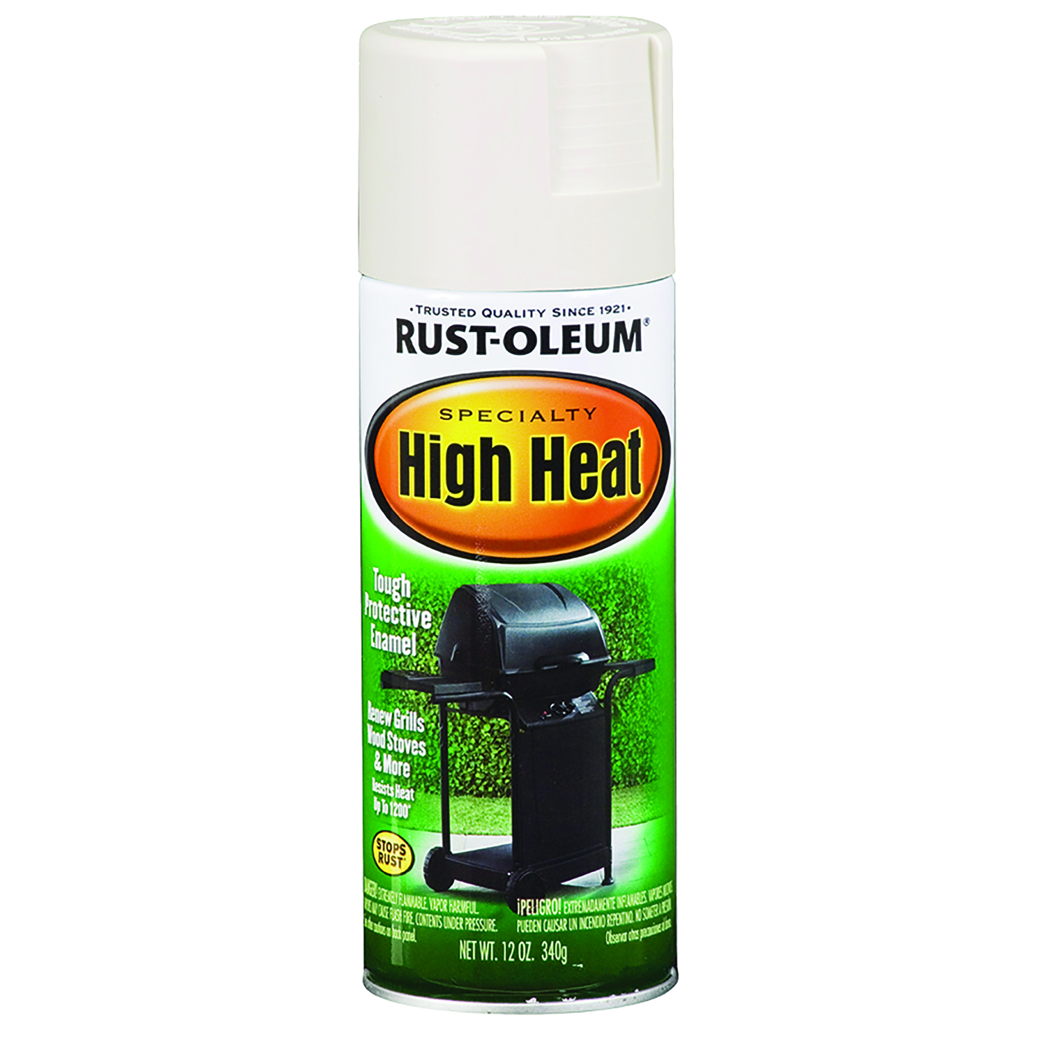 Rust-Oleum Specialty Satin White High Heat Spray Paint 12 oz - Mycitystee