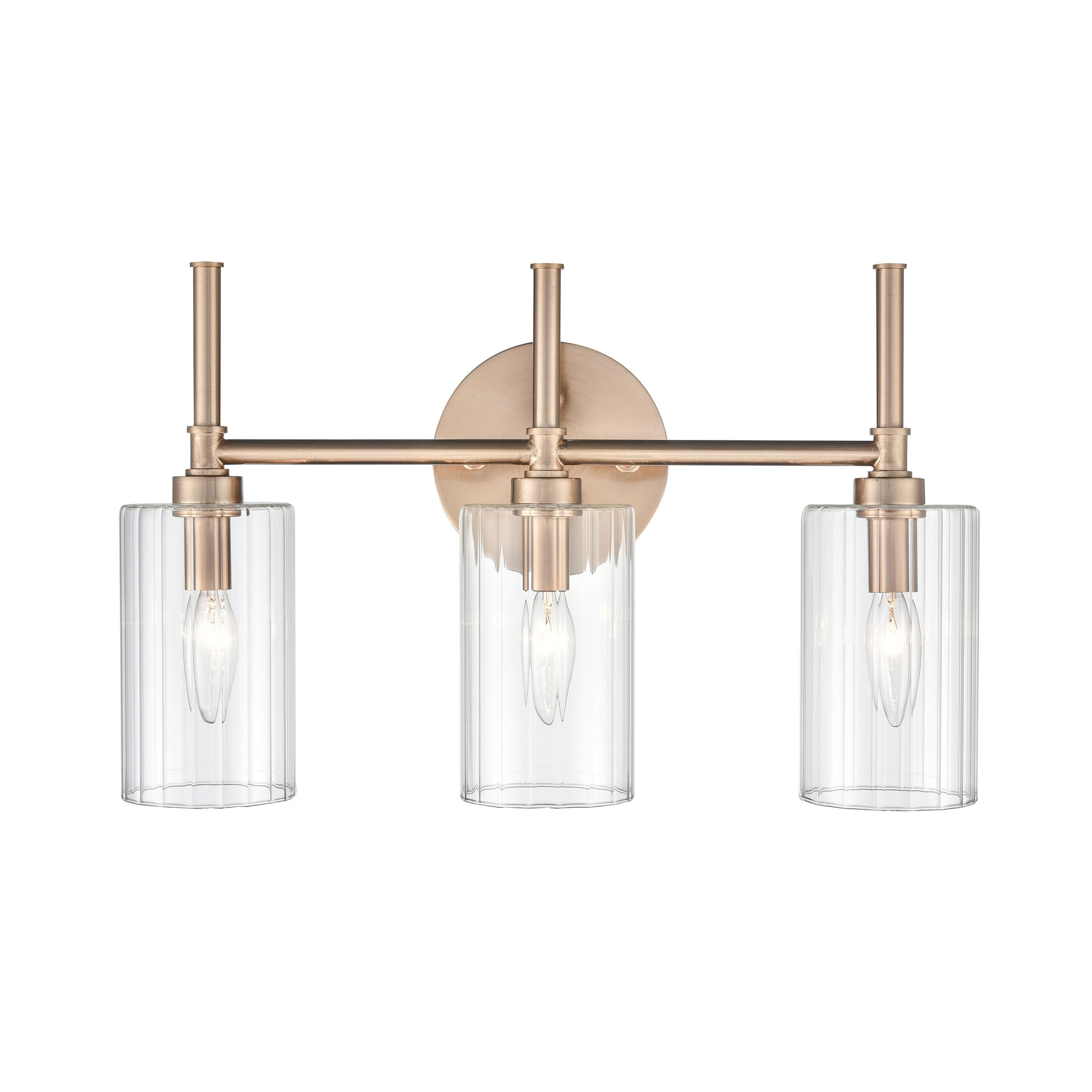 Millennium Lighting Chastine Vanity Light Fixture with Clear Beveled Glass Shades - Mycitystee