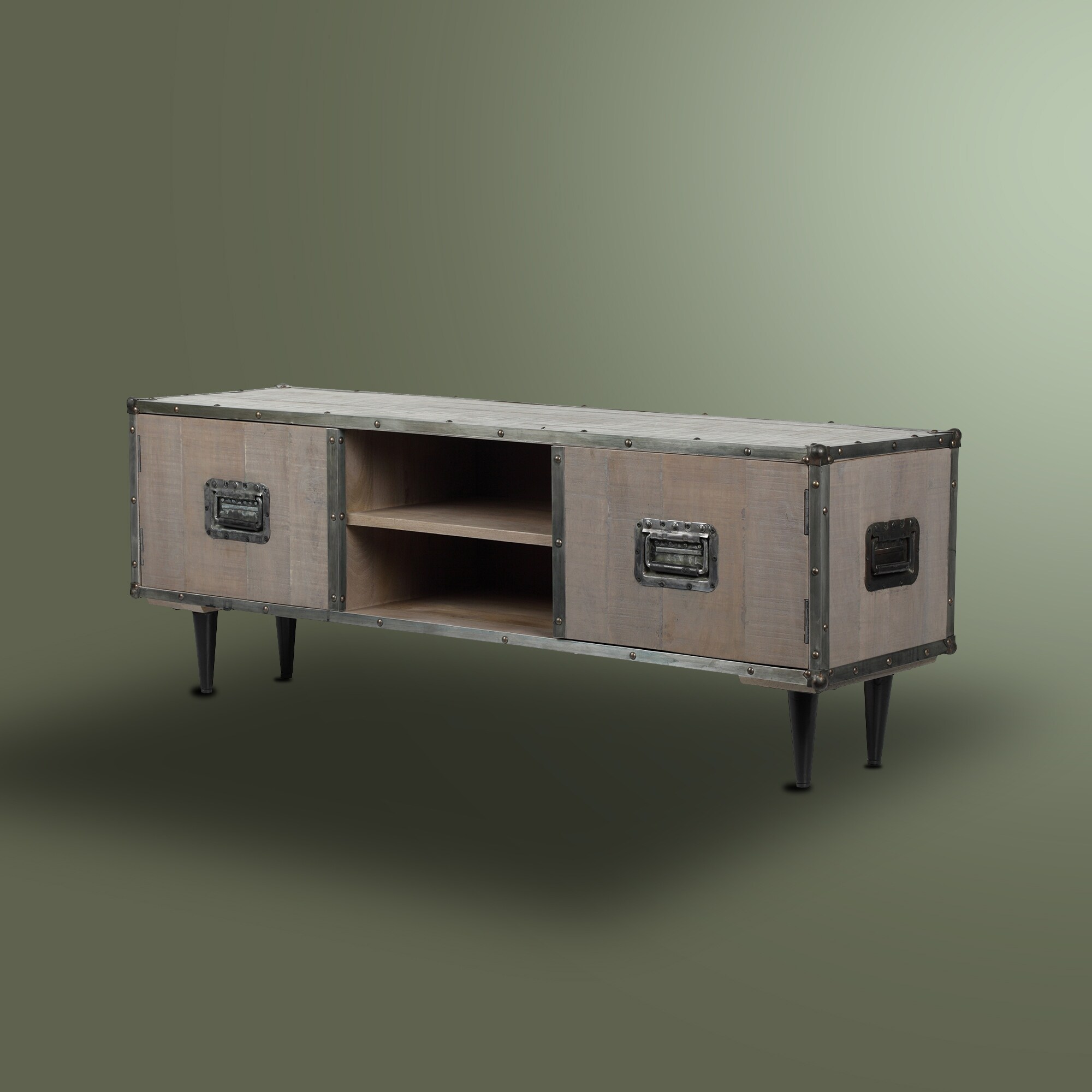 Wooden Coffee Table Side Table with Open Style Storage for Living Room - Mycitystee