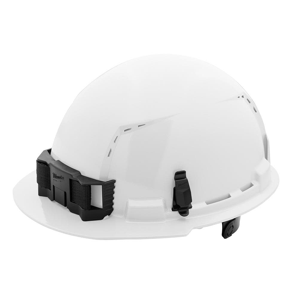 Milwaukee White Front Brim Vented Hard Hat with 6pt Ratcheting Suspension Type 1 Class C 48-73-1220 from Milwaukee - Mycitystee