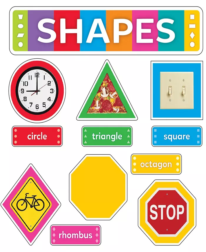 Trend Enterprises Shapes All Around Us Learning Set， 29 Pieces - Mycitystee