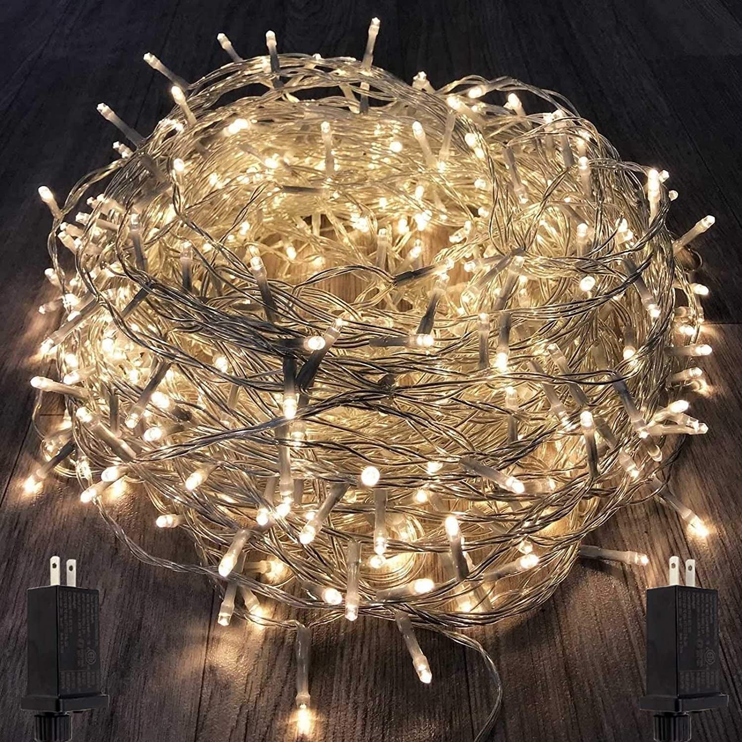 2Pack 240LED Extendable String Lights Indoor/Outdoor - white - Mycitystee
