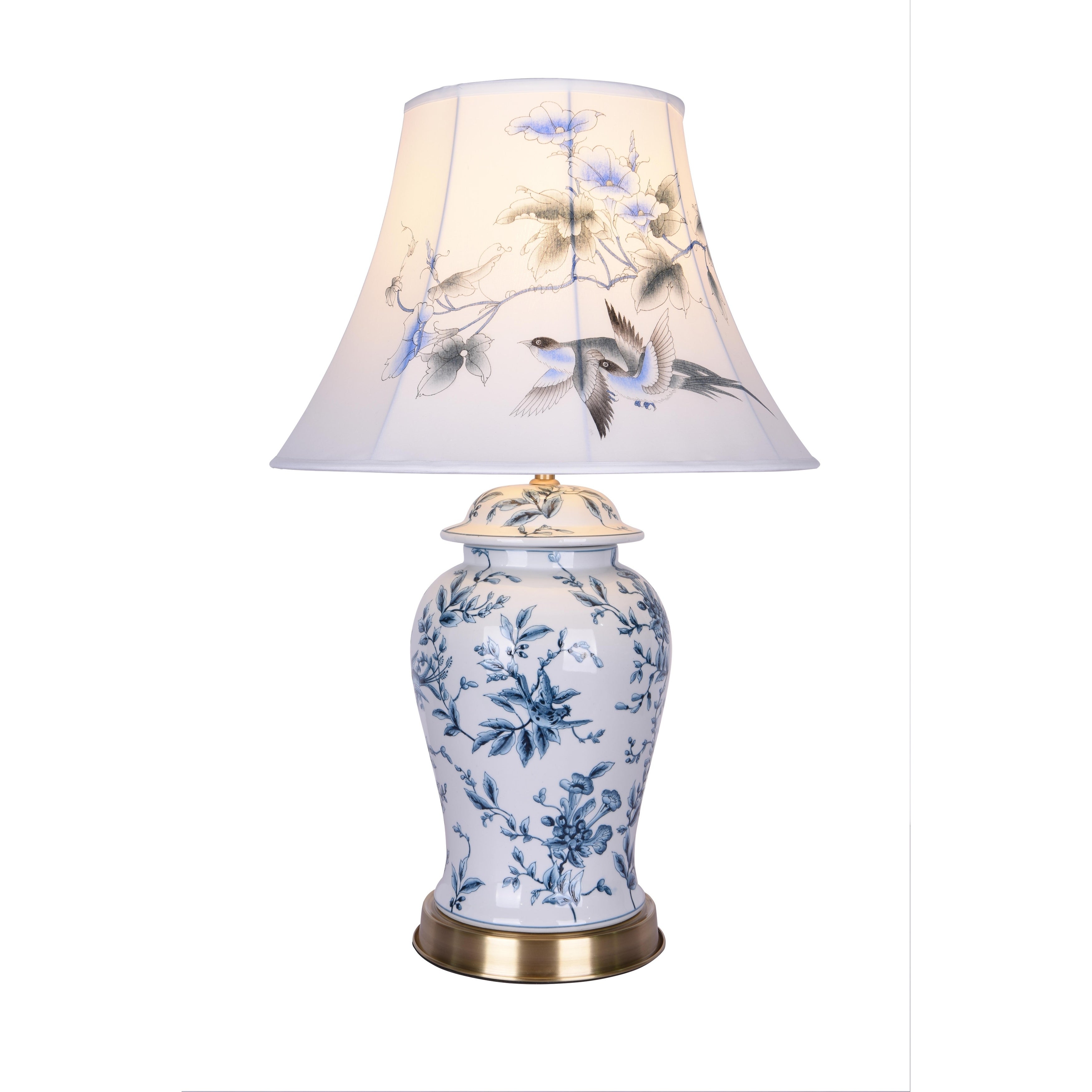 Porcelain Base Table Lamp With Hand Painted - Mycitystee