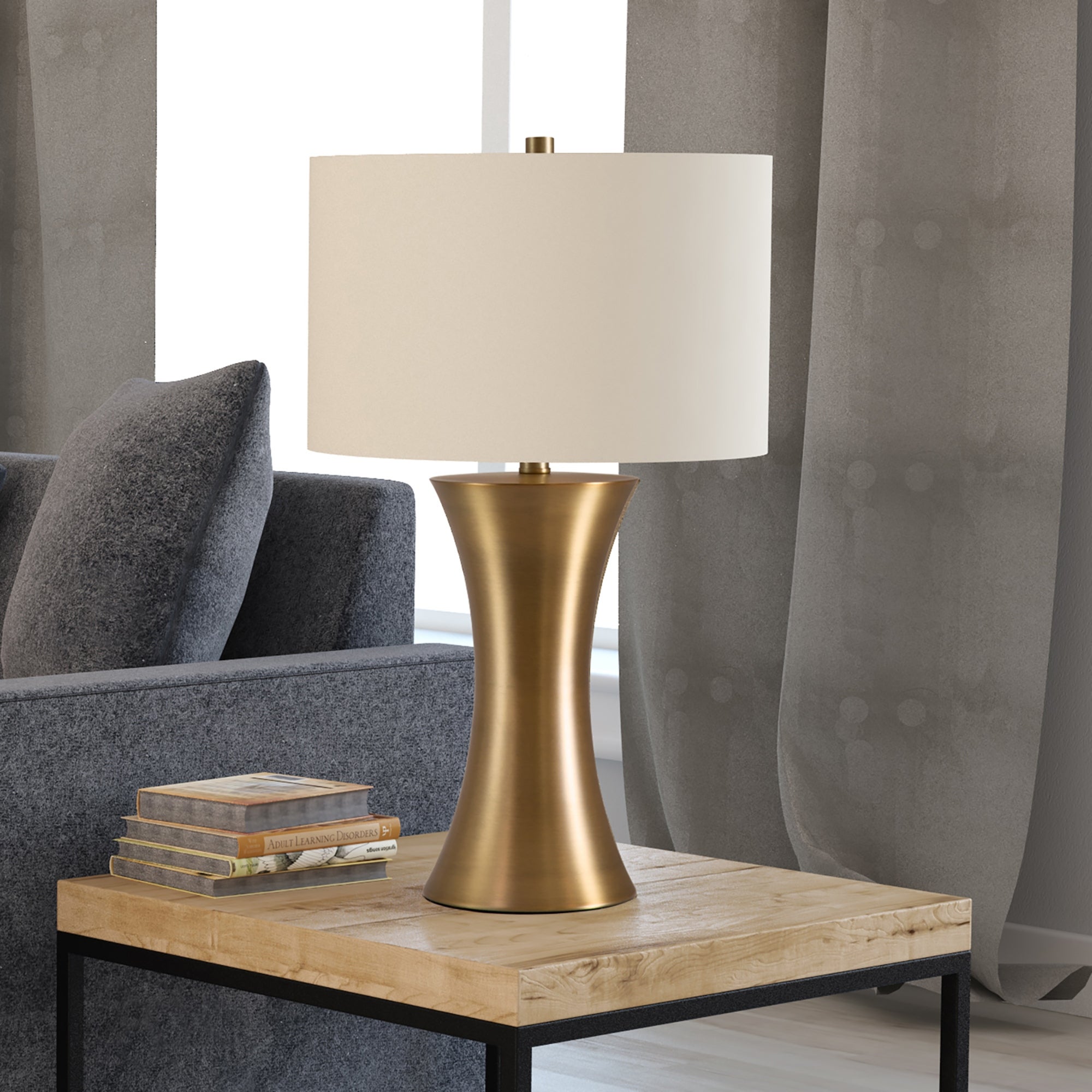 Quint Luxe Table Lamp in Gold Antique Brass Finish - Mycitystee