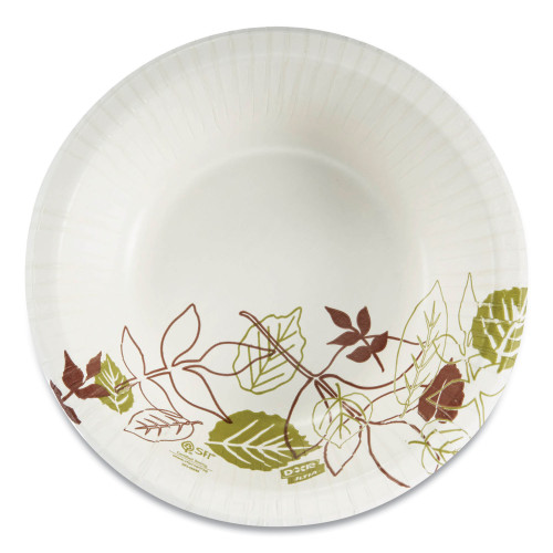 Dixie Pathways Heavyweight Paper Bowls， 20 oz， Green/Burgundy， 500/Carton (SX20PATH) - Mycitystee