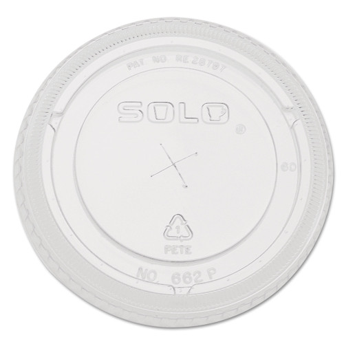 Dart Straw-Slot Cold Cup Lids， 9oz-20oz Cups， Clear， 100/Sleeve， 10 Sleeves/Carton (662TSCT) - Mycitystee