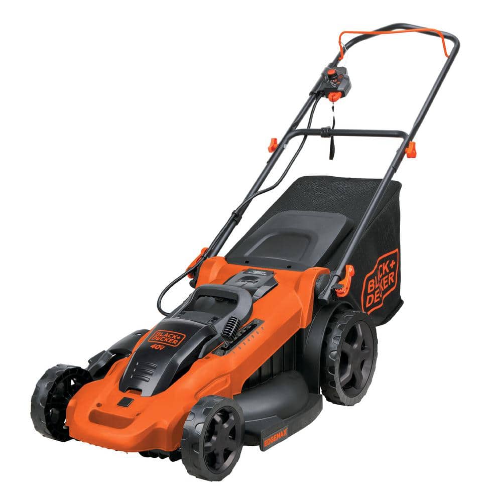BLACK+DECKER 40V MAX 20 in. Battery Powered Walk Behind Push Lawn Mower with (2) 2Ah Batteries & Charger CM2043C - Mycitystee