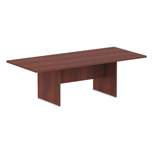 Alera Valencia Series Conference Table， Rectangular， 94.5w x 41.38d x 29.5h， Medium Cherry (VA719642MC) - Mycitystee