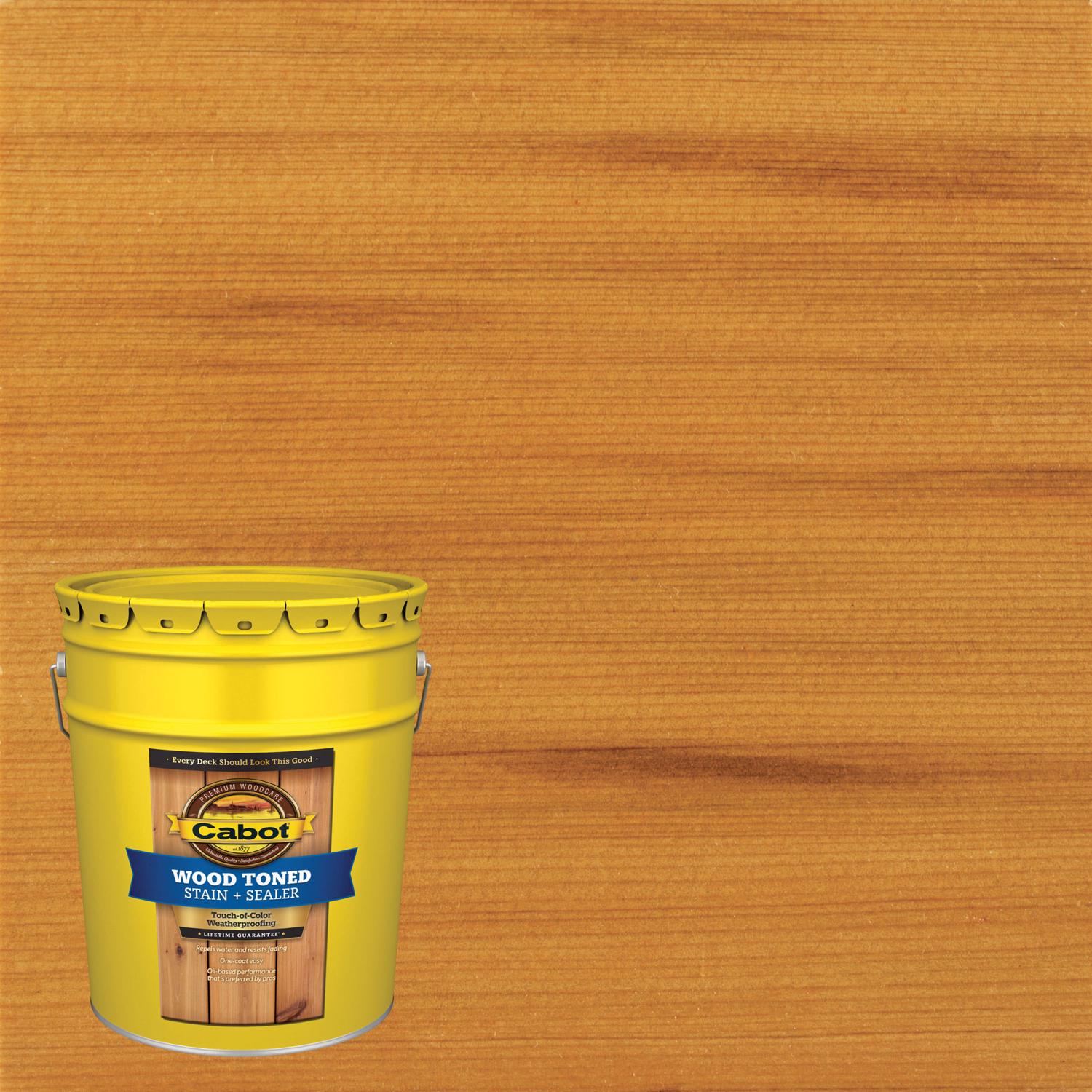Cabot Wood Toned Transparent Cedar Oil-Based Deck and Siding Stain 5 gal - Mycitystee
