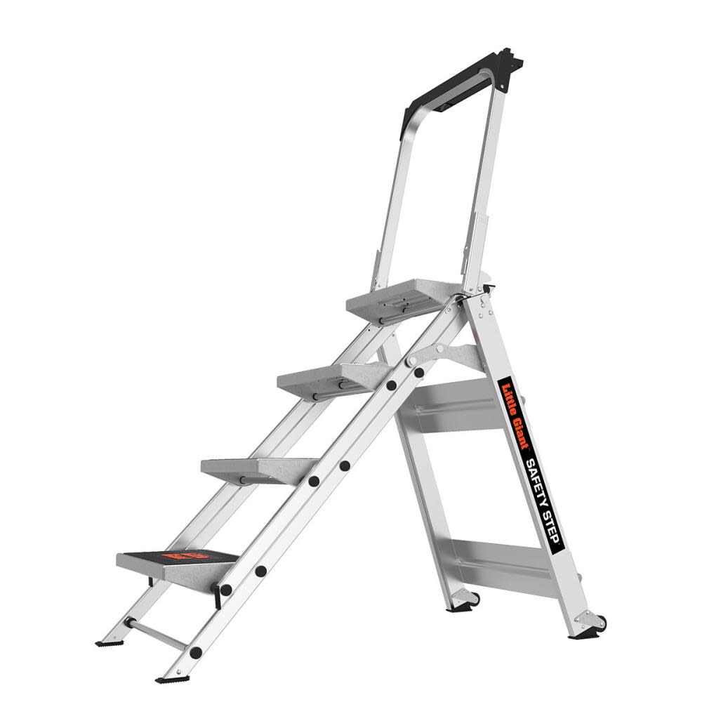 Safety Step M4 Aluminum Type 1A Step Stool with Handrail - Mycitystee