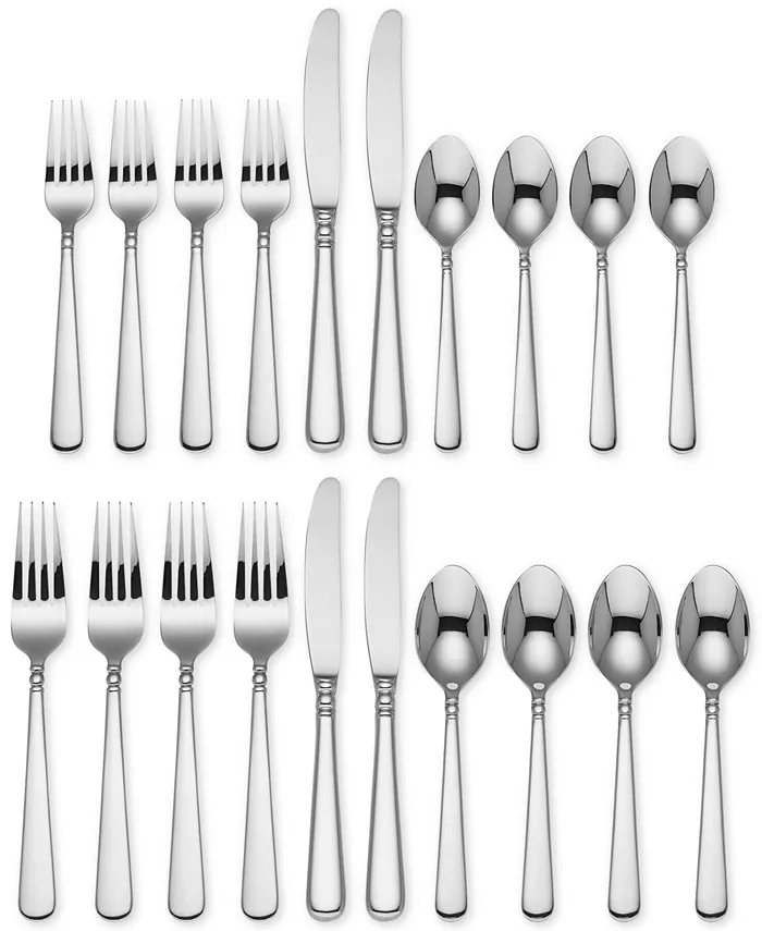 Lenox 20-Pc. Pearl Platinum Flatware Set， Service for 4 - Mycitystee